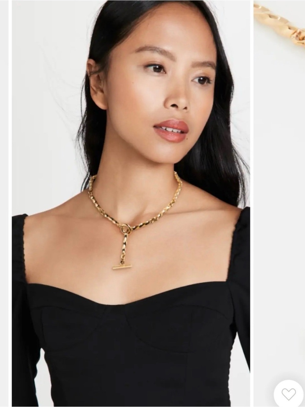 SOKO Imara Gold Chunky Toggle Necklace